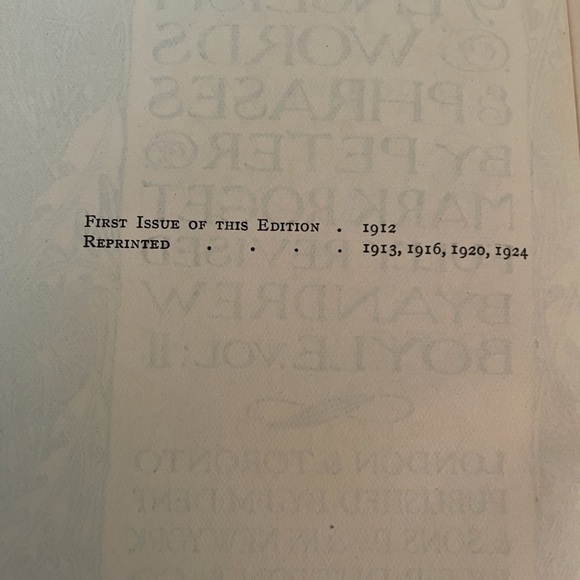 1924 RogetThesaurus antique book - Picture 7 of 7